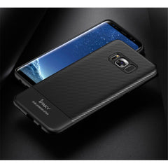 Husa Samsung Galaxy S8 Plus IPAKY Carbon Fiber Negru
