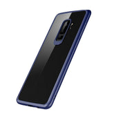 Husa Samsung Galaxy S9 Plus Tpu Transparent cu margini colorate albastru