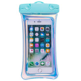 Husa subacvatica Holografica Waterproof Kaveny, Snowproof, Universala, Impermeabila, cu Snur, pentru telefon sau documente, Bleu