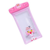 Husa subacvatica Mascot Waterproof Kaveny, Snowproof, Universala, cu Snur, pentru telefon sau documente, Pantera, Roz