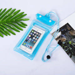 Husa subacvatica Zip Waterproof Kaveny, Snowproof, Universala, Impermeabila, cu Snur, pentru telefon sau documente, Bleu