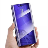 Husa Tip Carte, Kaveny, Compatibila cu Huawei Mate 10 Lite, Flip Cover Oglinda, Violet