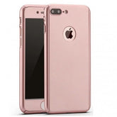 Husa Xiaomi Redmi Note 4 Full Cover 360 Roz Auriu + Folie de protectie