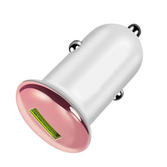 Incarcator Auto, Kadeny, Incarcare Rapida QC3.0, USB, din ABS, Roz