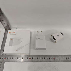 Incarcator Retea Super Charge pentru Telefon, Kadeny, 67W Standard UE, Port USB-B cu Cablu TYPE-C de 1m Inclus, Alb