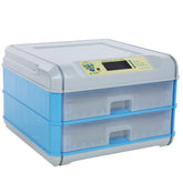 Incubator electric Micul Fermier capacitate 128 oua, 2 etaje, alimentare 220V/12V