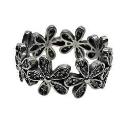 Inel Argint 925 Flori M 55, 3.86 g