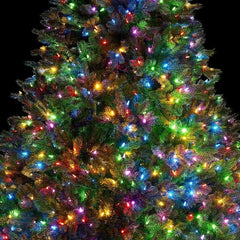 Instalatie Craciun, 105 m, 1050 Led-uri ,Liniara, Multicolor, 8 jocuri de lumini, Transformator cu telecomanda, Interconectabila, Prelungitor 3 m inclus, Fir Transparent, Kaveny