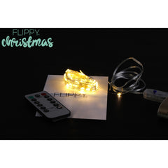 Instalatie Craciun, 2 metri, 20 LED-uri, multicolor, telecomanda 8 functii, USB, fir cupru, liniar, interior/exterior, Kaveny