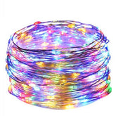 Instalatie Craciun, 2 metri, 20 LED-uri, multicolor, telecomanda 8 functii, USB, fir cupru, liniar, interior/exterior, Kaveny