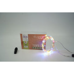 Instalatie Craciun, 20 m, 200 Led-uri, Liniara, Multicolor, 8 jocuri de lumini, Transformator, Interconectabila, Prelungitor 3 m inclus, Fir Cupru, Kaveny