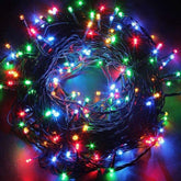 Instalatie Craciun, 25 m, 715 Led-uri ,Franjuri, Multicolor, Flash, Transformator, Interconectabila, Prelungitor 3 m inclus, Fir Transparent, Kaveny