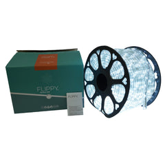 Instalatie Craciun, 69 m, 1656 Led-uri, Furtun Luminos, Alb rece, Transformator, Sectionabila, 220 V, Kaveny