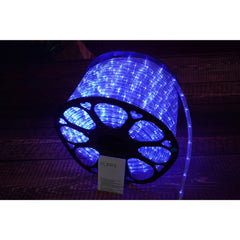 Instalatie Craciun, 69 m, 1656 Led-uri, Furtun Luminos, Albastru, Transformator, Sectionabila, 220 V, Kaveny