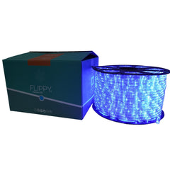 Instalatie Craciun, 69 m, 1656 Led-uri, Furtun Luminos, Albastru, Transformator, Sectionabila, 220 V, Kaveny