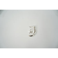 Instalatie Craciun cu ornamente semiluna cu stea, 1 m, 10 LED-uri, Albastru, Baterii, Fir Transparent, Kaveny
