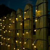 Instalatie Craciun liniara, cu transformator, 20 m, Alb Cald, 200 LED-uri V5, 8 jocuri de lumini, fir verde, Kaveny