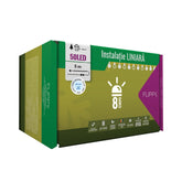 Instalatie Craciun Profesionala de Exterior IP65, 5 m, 50 Led-uri Mari ,Liniara, Alb rece, Interconectabila, Prelungitor 6.5 m inclus, Fir Negru, Kadeny