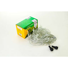 Instalatie de Craciun Kadeny® Tip Franjuri, Flash, cu transformator, 15 m, 429 LED-uri, Interconectabila, Fir Transparent, Alb Rece