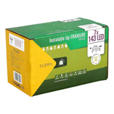 Instalatie de Craciun Kadeny® Tip Franjuri, Flash, cu transformator, 35 m, 1001 LED-uri, Interconectabila, Fir Alb, Alb Cald