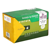 Instalatie de Craciun Kadeny® Tip Franjuri, Flash, cu transformator, 40 m, 1144 LED-uri, Interconectabila, Fir Alb, Alb Cald