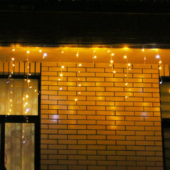 Instalatie de Craciun, Premium Kadeny®, Tip Franjuri cu Flash, 6 m, 180 LED-uri, Alb Cald, Interconectabila