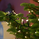 Instalatie de Craciun, Premium Kadeny®, Tip Liniara / Sirag, 50 m, 500 LED-uri Mari, Alb Cald