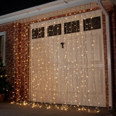 Instalatie de Craciun, Premium Kadeny®, Tip Perdea cu Flash, 8 m x 1 m, 360 LED-uri Mari, Alb Cald, Interconectabila