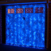 Instalatie de Craciun Premium Kadeny® Tip Perdea cu Flash 8m x 1m 360 LED-uri Albastru 2102B Interconectabila
