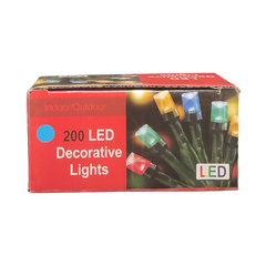 Instalatie brad Craciun, interior - exterior, 9m, lumina albastra, 200 leduri