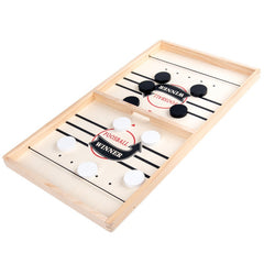 Joc Fooseball Interactiv, Kaveny, Tip Hockey pe Gheata, din Lemn, 10 Piese de Joc, +4 Ani, 35 x 22 cm, Multicolor