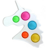 Jucarie Antistres Kaveny - Fidget Toy, Simple Dimple, Unicorn, Alb