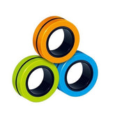 Jucarie antistres Kaveny, inele magnetice, 3 piese, Multicolor