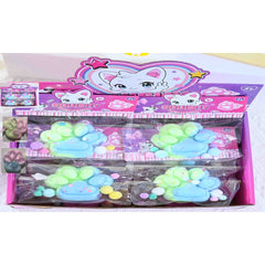 Jucarie Antistres Squishy, Kaveny, cu Revenire Lenta, Labuta de Pisica Pufoasa, 7.5 cm, Ambalaj Transparent, Model 27059, Multicolor