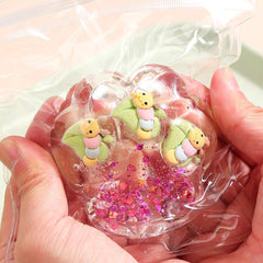 Jucarie Antistres Squishy, Kaveny, cu Revenire Lenta, Squeeze Pinch Family, Model Cat Paw, 6.5 x 7 cm, din Tpr, 4-6 Ani, Model 7 Insecte, Transparent