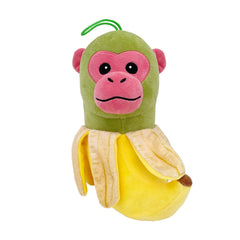 Jucarie Moale de Plus Italian Brainrot, Kaveny, cu Agatatoare, Model Maimuta Banana Chimpanzini Bananini, Jucarie Moale pentru Copii, 22 x 10 cm, Verde Galben