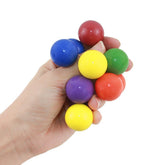 Jucarie interactiva antistres Kaveny, mingi colorate, senzoriala, 5.5 x 5.5 cm, multicolora