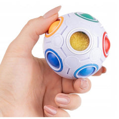Jucarie interactiva antistres minge, multicolor, + 3 ani