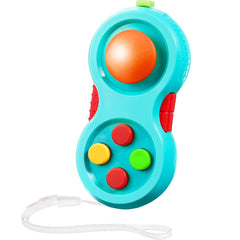 Jucarie Interactiva, Kaveny, Model Fidget Pad, Antistres, +3 Ani, Functii Multiple, 5.5 x 3.5 x 11 cm, Albastru