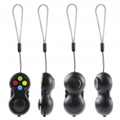 Jucarie Interactiva, Kaveny, Model Fidget Pad, Antistres, +3 Ani, Functii Multiple, 5.5 x 3.5 x 11 cm, Negru