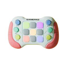 Jucarie Interactiva Kaveny, Tip Consola Pop It, 6 butoane functionale, 5 Moduri de Joc, 600 Niveluri, + 3 ani, Rosu/Gri