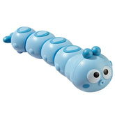 Jucarie mecanica pentru copii Kaveny, omida haioasa, material ABS, cu cheita, distractiva, se taraste, se misca, 15 x 4 cm, albastru