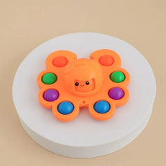Jucarie Pop It, Kaveny, Fidget Toy, Antistres, Senzoriala, Crab, Portocaliu