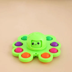 Jucarie Pop It, Kaveny, Fidget Toy, Antistres, Senzoriala, Crab, Verde