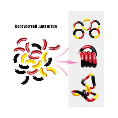 Jucarie senzoriala antistres, Fidget Twist cu miscari infinite de decompresie, Multicolor