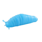 Jucarie Senzoriala Antistres, Kaveny, Fidget Toys, Omida Tip Breloc, 11 cm, +3 Ani, Albastru Transparent