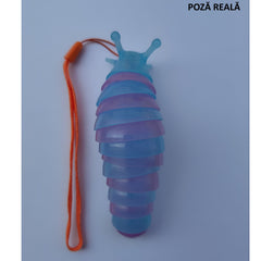 Jucarie Senzoriala Antistres, Kaveny, Fidget Toys, Omida Curcubeu, 11 cm, +3 Ani, Albastru/Mov