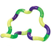 Jucarie senzoriala antistres Kaveny, Fidget Twist cu miscari infinite de decompresie, Galben/Verde/Violet, + 3 ani