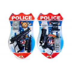 Set de politist - pistol + accesorii - diverse modele, MegaCreative 393644, 3+ ani