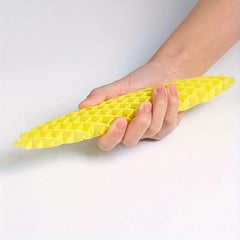 Jucarie Worm Fidget de Decompresie, Kaveny, Anti Stres, Dimensiune Compacta 10 cm, Dimensiune Extinsa 24.5 cm, Galben